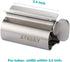 Set 2 XYKEEY of Toothpaste Squeezer Rollers, Metal Toothpaste Tube Wringer Seat Holder Stand (Stainless Steel)