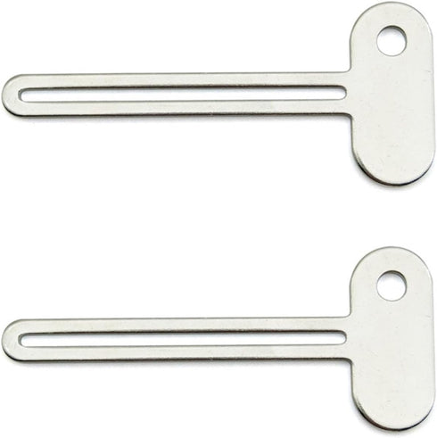 Pxiryanlow 2 PCS Silver Key-Shaped Tube Squeezer Tool for Toothpaste and Creams,Squeezer Thin
