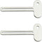 Pxiryanlow 2 PCS Silver Key-Shaped Tube Squeezer Tool for Toothpaste and Creams,Squeezer Thin