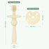 haakaa Infant Toothbrush, Easy to Hold 360° Baby Toothbrush for 6month+ Infants, 1pc (Cream)