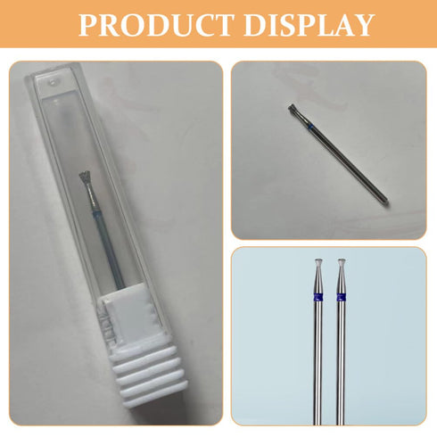 NOLITOY Cuticle Nail Drill Bits, Fingernail Trimming Grinding Head, Cuticle Care Tools for Dead Skin Removal
