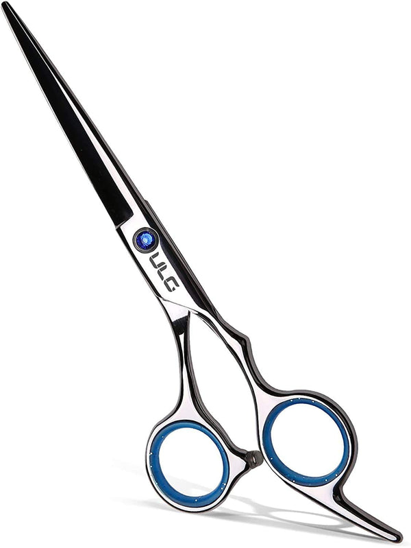 ULG Professional Hair Cutting Scissors 6.5 inch Right-Hand Razor Edge Barber Shears, Blue Japanese Stainless Steel