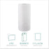 Windsoft 1220-85RL Perforated Paper Towel Roll - 11x8 4/5, White, 85 Sheets (1 Roll)