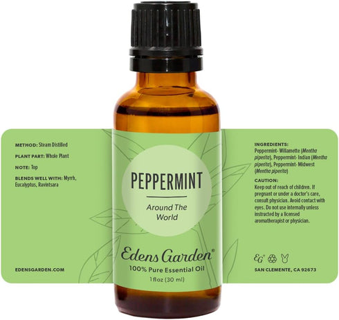 Edens Garden Peppermint Around The World Essential Oil, 100% Pure Premium Grade, 30 ml for Diffuser and Aromatherapy