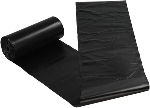 150 Count 4 Gallon Small Garbage Bags, Black Office Kitchen Bathroom Trash Can Liners