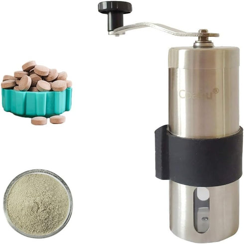 CoaGu Pill Crusher, Grind Multiple Tablets into Fine Powder for Travel, Feeding Tubes, Pets, or Kids