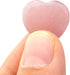 Marrywindix 15 Packs Healing Crystal Natural Rose Stone Heart, Love Carved Palm Worry Stone