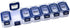 EZY DOSE Weekly Pill Planner - 7-Day Medicine Case, Waterproof Organizer Box with Locking Compartments, Blue