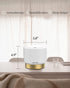 Humidifier,Dimmable (280ML) Glass Diffuser with Luxury Alloy Base(Gold), All-in-one Room Decor Aromatherapy Oil