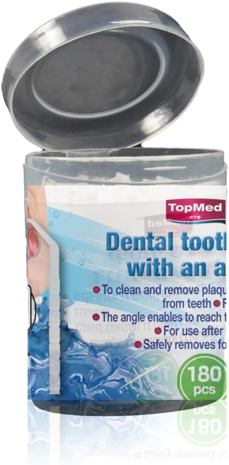 Oral Care Dental Teeth Pick, Plastic Teeth Floss Toothpick with Angle, 360 Count (Pack of 2)