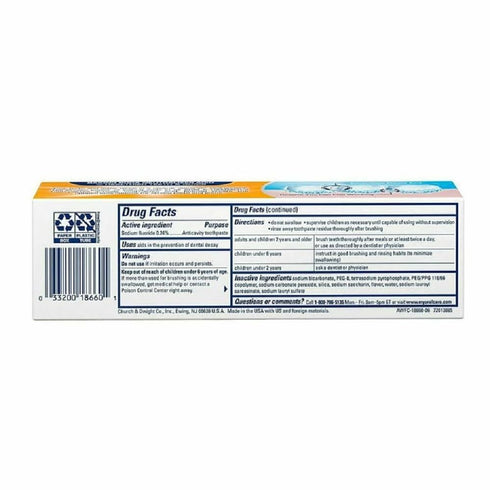Hammer 4.3 oz ARM & Advance White Baking Soda & Peroxide Toothpaste, Extreme Whitening