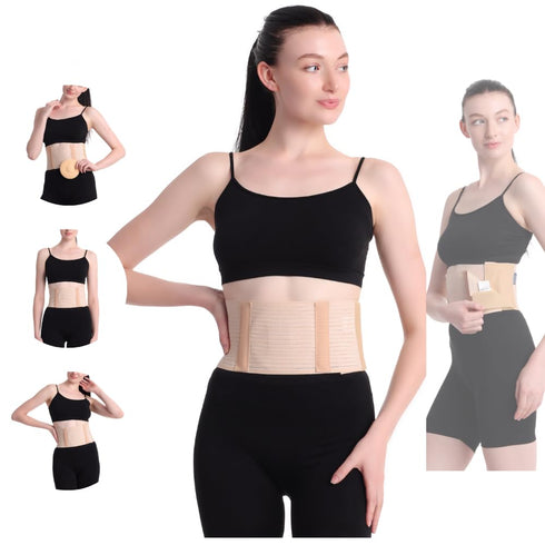 Hernia Belts for Men & Women, Abdominal Binder for Recovery, Secure Fit Hernia Belt for Women, Comfort Belly Belt,