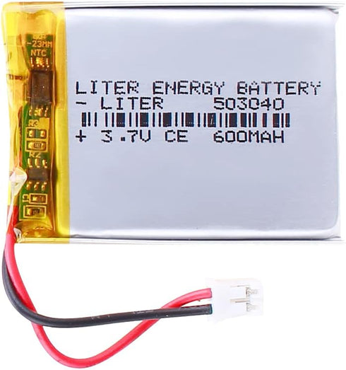 Liter energy battery 3.7V 503040 600mAh Lithium Polymer ion Battery Rechargeable Polymer Battery Pack with