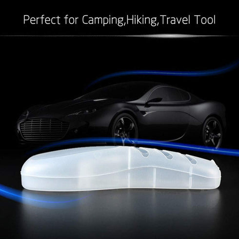 White Razor Case, Portable Travel Protector for Men Manual Razor, Plastic Box Cover Container Storage Shaver Holder