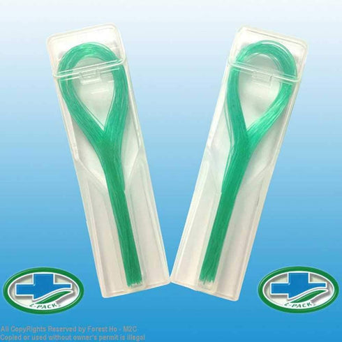 Oral Dental Floss Threader for Crown, Brace, Bridge, Implant, 140 pcs / 4 Packs