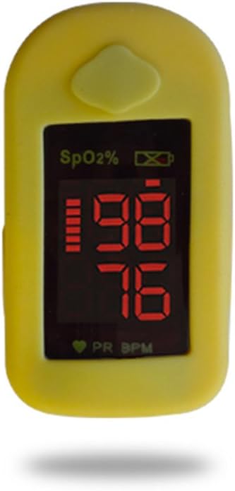 Concord Topaz Fingertip Pulse Oximeter with Reversible Display and Carrying Case