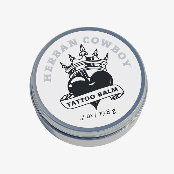 Herban Cowboy Tattoo Balm: Travel Size Tattoo Care with Plant-Based Ingredients, Vegan, Non-Greasy