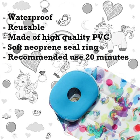 Kids Waterproof Cast Covers for Shower Leg – Cute Unicorn Design for Foot & Ankle After Surgery