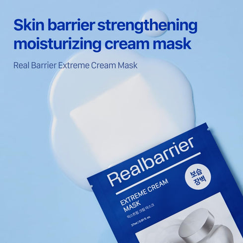 Real Barrier Extreme Cream Face Mask x 10ea - Skin Barrier Repair, Moisturizing Relief for Dry Skin, K-Beauty Facial