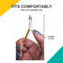 Rui Smiths Professional Cuticle Nippers, Gold-Plated Carbon Steel, 6mm Jaw