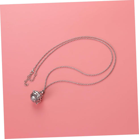 Pendulum Necklace Essential Oil Lockets Diffusers - Round Essential Oil Box Pendant for Pregnant Woman