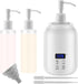 SUQAEEI Massage Oil Heater Warmer,with / Switchable Display, Two Oil Dispenser BottleConstant Temperature,