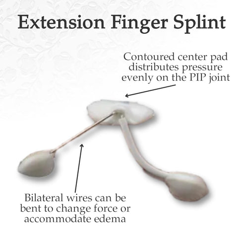 LMB Spring Finger Extension Splint, Assists in Extending PIP Joint with Slight Extension Effect on MP Joint, Size AA