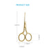 LIVINGO Professional Nose Hair Scissors - Multi-purpose Stainless Steel Rounded Tip Straight Blade, Facial Hair Beard