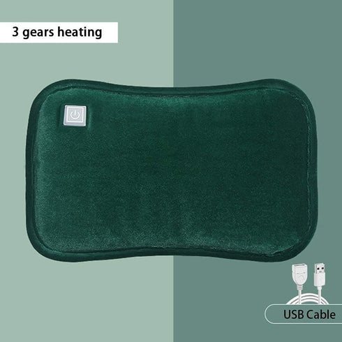 TINAYAUE Rechargeable Hot Water Bottle Portable Electric USB Hot Water Bag with Plush Cover Winter Hand & Feet Warmer