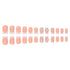 Press on Nails Extra Short Square MABKJLF, French Tip Fake Nails with Rhinestones for Women Girls