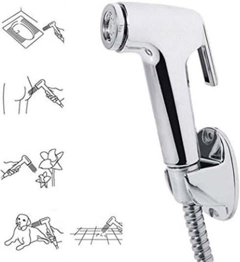 Nozzles, GNEGKLEAN Shower Enema Douche Kit, Stainless Steel Anal Cleaner with Handheld Spray, Flexible Hose & Hygienic