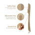 Royal Gold Dermaplaning Face Blade Duo - Two Pack for Men and Women, Eyebrow Shaping and Exfoliation