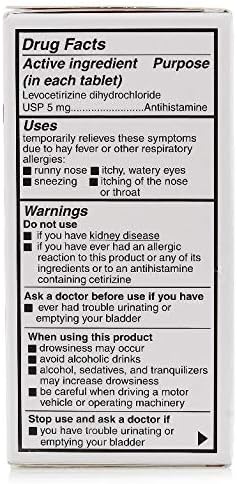 Camber Allergy Relief Tablets, Levocetirizine Dihydrochloride, 24 Hour Relief, 5 mg, 80 Count