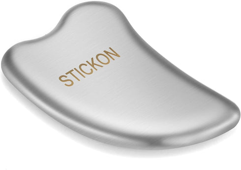 STICKON Stainless Steel Gua Sha Scraping Massage Tool, IASTM Tools for Soft Tissue Mobilization (Heart Shape)