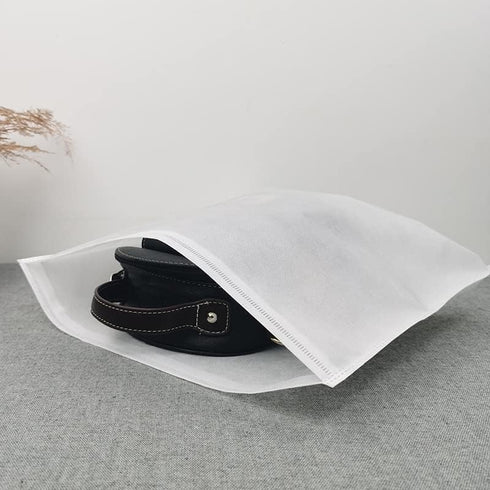 30 Eco-Friendly Travel Shoe Bag Storage Bags, Non-Woven Dust-Proof Bags with Rope for Shoes and Bags