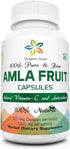 AMLA Capsules - 1000mg per Serving, 120 Veg Capsules - Natural Vitamin C & Antioxidants, Raw Whole Superfood