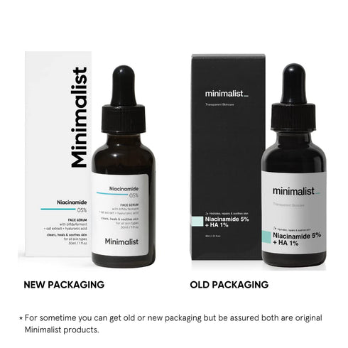 Minimalist 5% Niacinamide Face Serum for Clear Glowing Skin, 1 Fl Oz, Pore Minimizer for Acne Marks