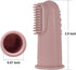haakaa Silicone Baby Finger Toothbrush, Oral Care for Infants, Soft Food Grade Silicone, 0 Months+, 2 Pack, Blush