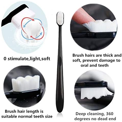 4PCS/Pack 10000 Hairs Toothbrush - Dental Oral Care Teeth Brush for Tooth Sensitivity