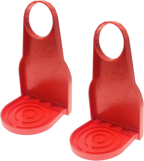 2 Pack Laundry Detergent Cup Holder, Drip Catcher Tray for Laundry Room - Red, No More Mess or Leaks