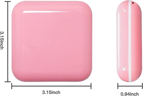 Retainer Case - Cute Mouthguard Case with Mirror, Slim Night Mouth Guard Case with Lid Hinge, Aligner Case