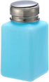 VizGiz 3 Pack Alcohol Dispenser 200ml Empty Push Down Nail Polish Remover Pump with Metal Flip Cover for Technical Use