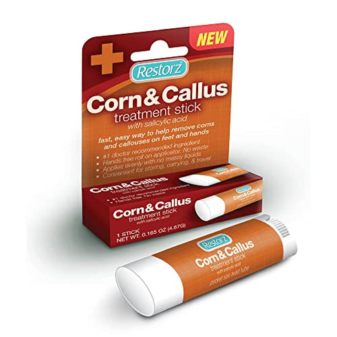 Corn and Callus Remover Stick with Salicylic Acid (1 Pack) - Portable Ointment Applicator for Gentle Removal