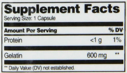 21st Century Gelatin 600mg, 100 Capsules