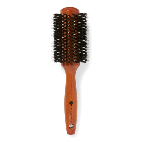 Ion Golden Wood Boar Bristle Round Brush, Large, for Salon Blowout