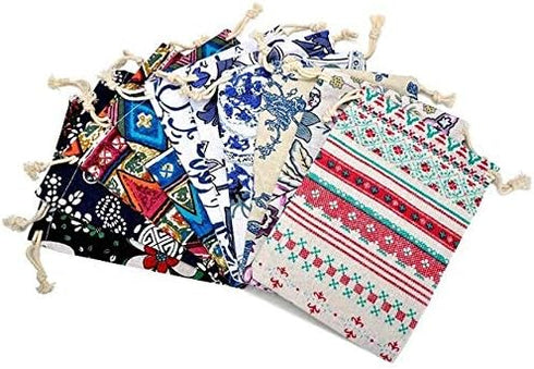 Burlaps Bags with Drawstrings - Jewelry Pouches Sacks for Wedding Party Shower Christmas Birthday, 18 Pcs