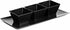 Lillian Tablesettings Black Rectangles Servingware - 8 oz Plastic Party Bowls, Pack of 20