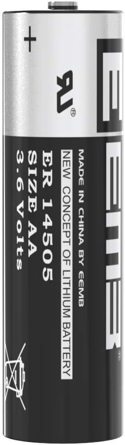 EEMB ER14505 Nonrechargeable 3.6V Lithium Battery Li-SOCL2 AA Size 2600mAh High Capacity Single-Use