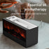 LUCOJET 150ML 7 Essential Oil Diffuser, Flame Fireplace Aromatherapy Diffuser, Ultrasonic Cool Mist Humidifier