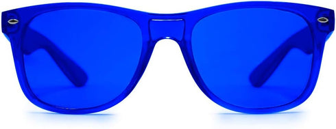 PURPLE CANYON Blue Color Therapy Glasses for Chakra Healing, Chromotherapy, and Mood Enhancement